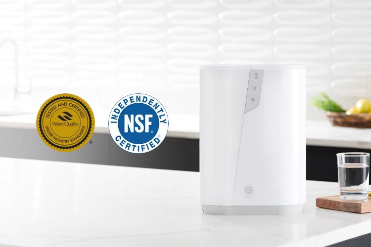 eSpring úpravna vody s certifikacemi NSF a WQA